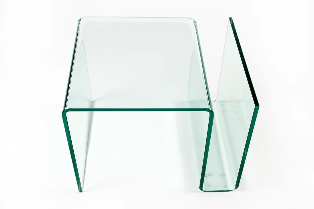 Coffee Table Quartz 50cm Glass