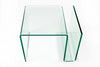Coffee Table Quartz 50cm Glass