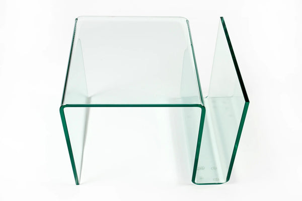 Coffee Table Quartz 50cm Glass