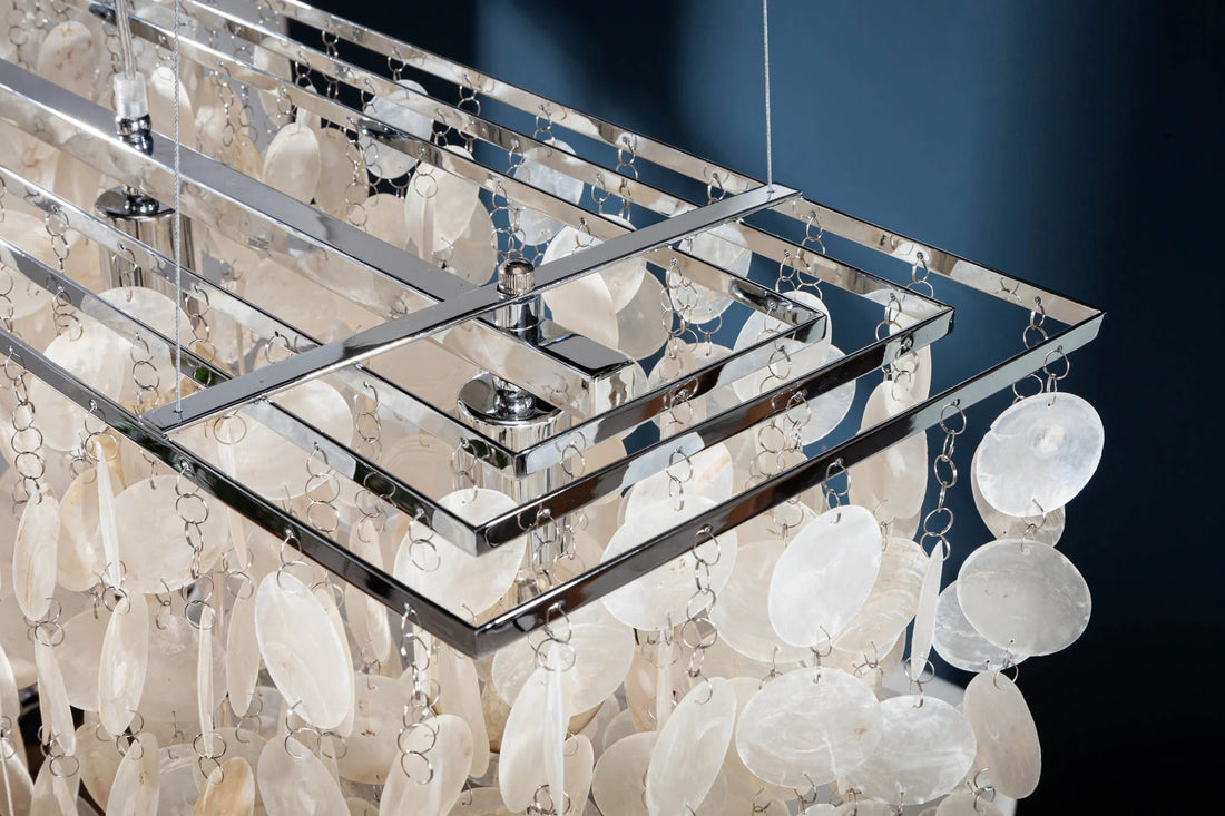 Hanging Lamp Shell Reflections 80cm White