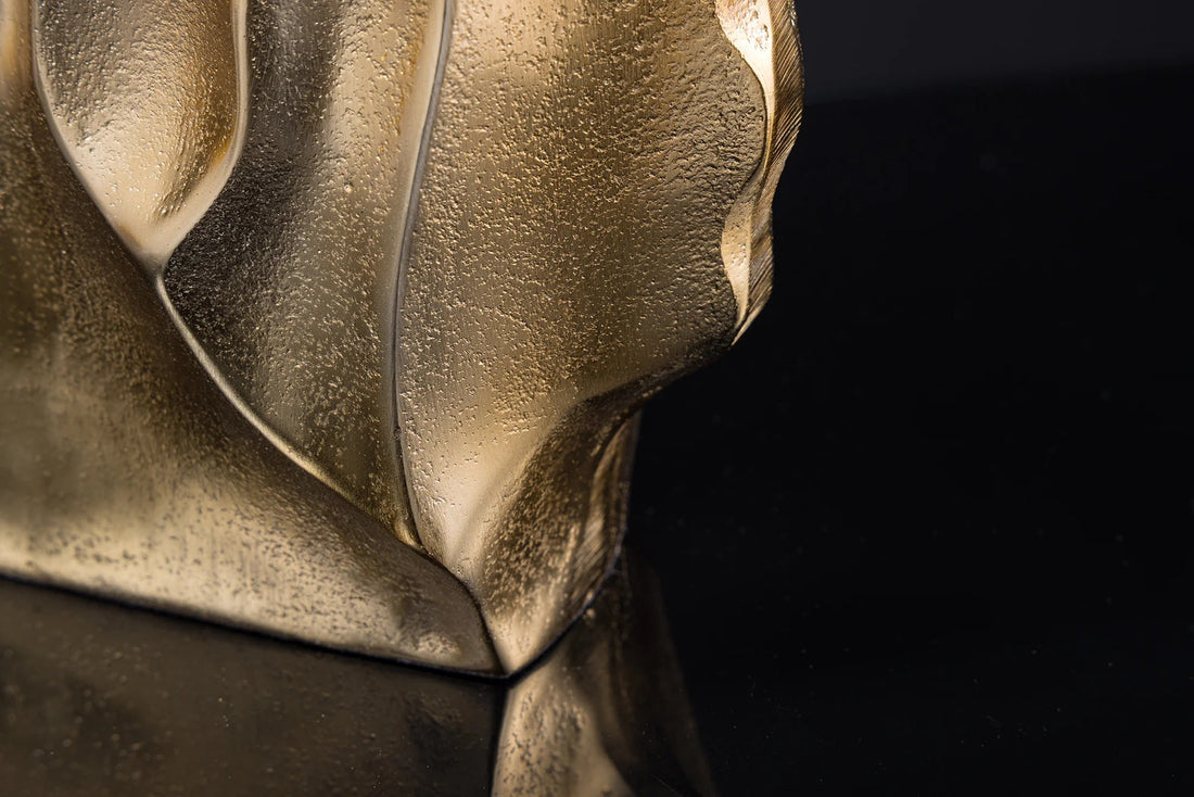 Decorative Vase Flux 25cm Metal Gold