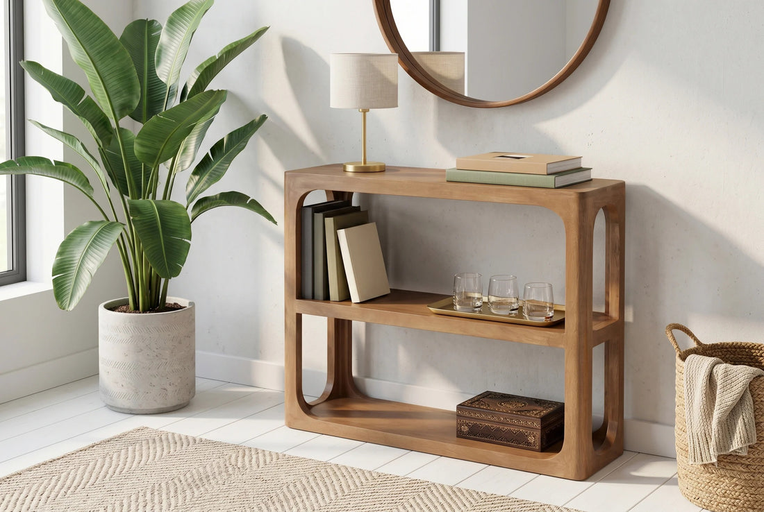 Console Table Elements 90cm Mango Wood Brown