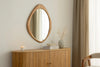Wall Mirror Organic 89cm Oak Look
