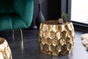 Round Coffee Table Oasis 55cm Hammered Metal Gold