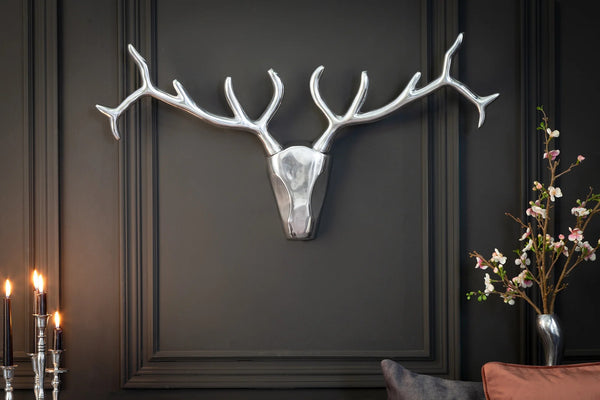 Deer Antler Veado 98cm Metal Silver