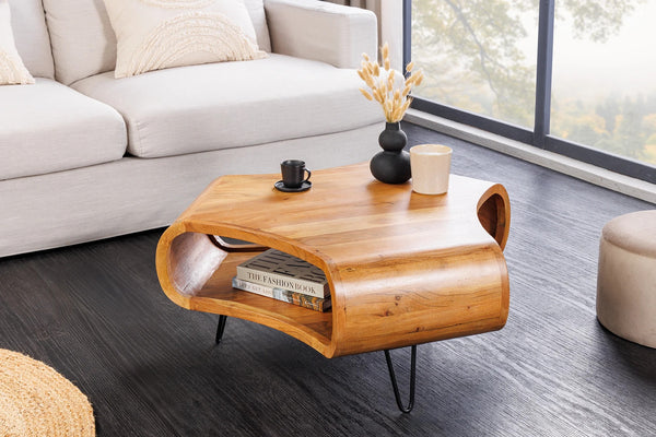 Coffee Table Organic Living 90cm Acacia Wood Honey