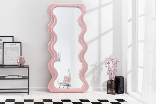 Wall Mirror Curvy 160cm Pink