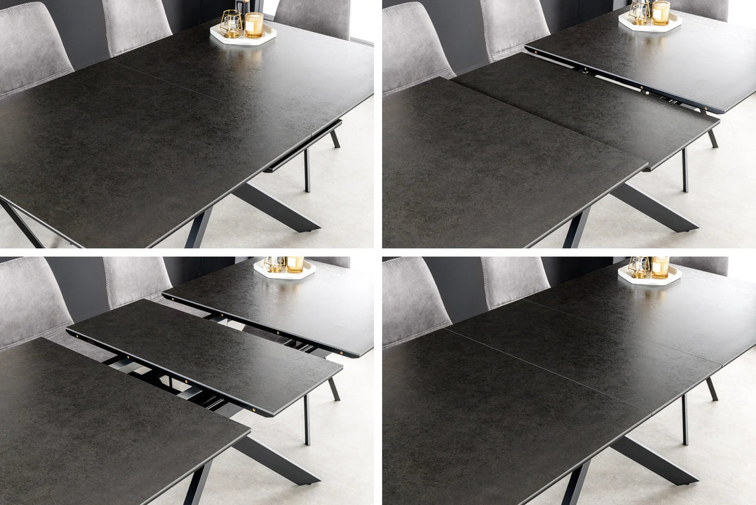 Extendable Dining Table Alpine 160-200cm Ceramic Anthracite