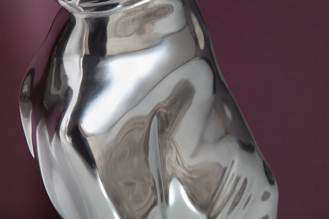 Figure Greyhound 69cm Metal Silver