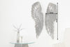 Wall Decoration Fallen Angel 65cm Metal Silver