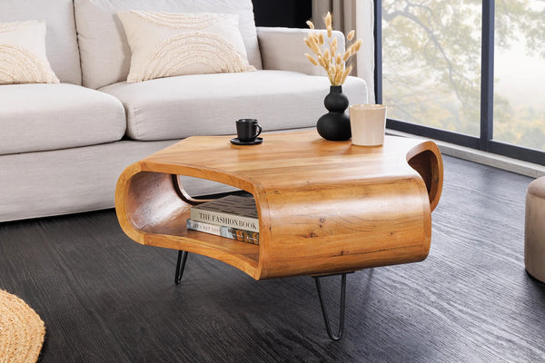 Coffee Table Organic Living 90cm Acacia Wood Honey