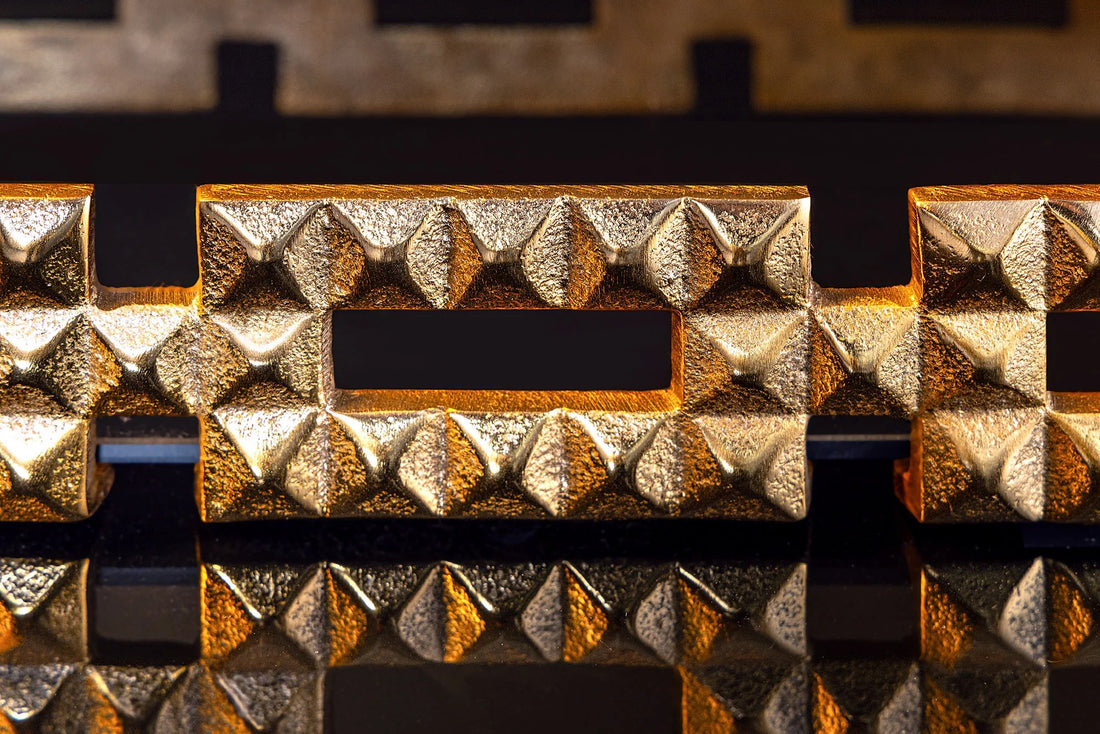 Tray Variation 41cm Metal Black Gold