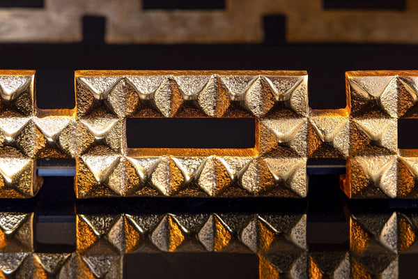 Tray Variation 41cm Metal Black Gold