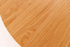 Round Extendable Dining Table Yoko 120-160-200cm Oak Wood Natural