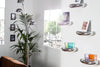 Wall Shelf Tear 40cm Metal Silver