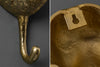 Set Of Three Coat Hooks Three Apes 25cm Metal Gold