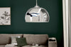 Hanging Lamp Chrome Ball 32cm Metal Silver
