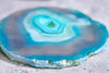 Set Of 4 Stone Coaster 11cm Agate Green
