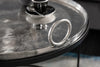 Set Of 2 Round Side Tables Elements Orient 39cm/45cm Metal Silver