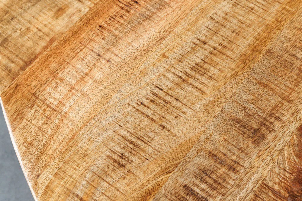 Round Dining Table Blacksmith 140cm Mango Wood Natural