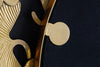 Mirror Ginkgo Leaves 68cm Metal Gold