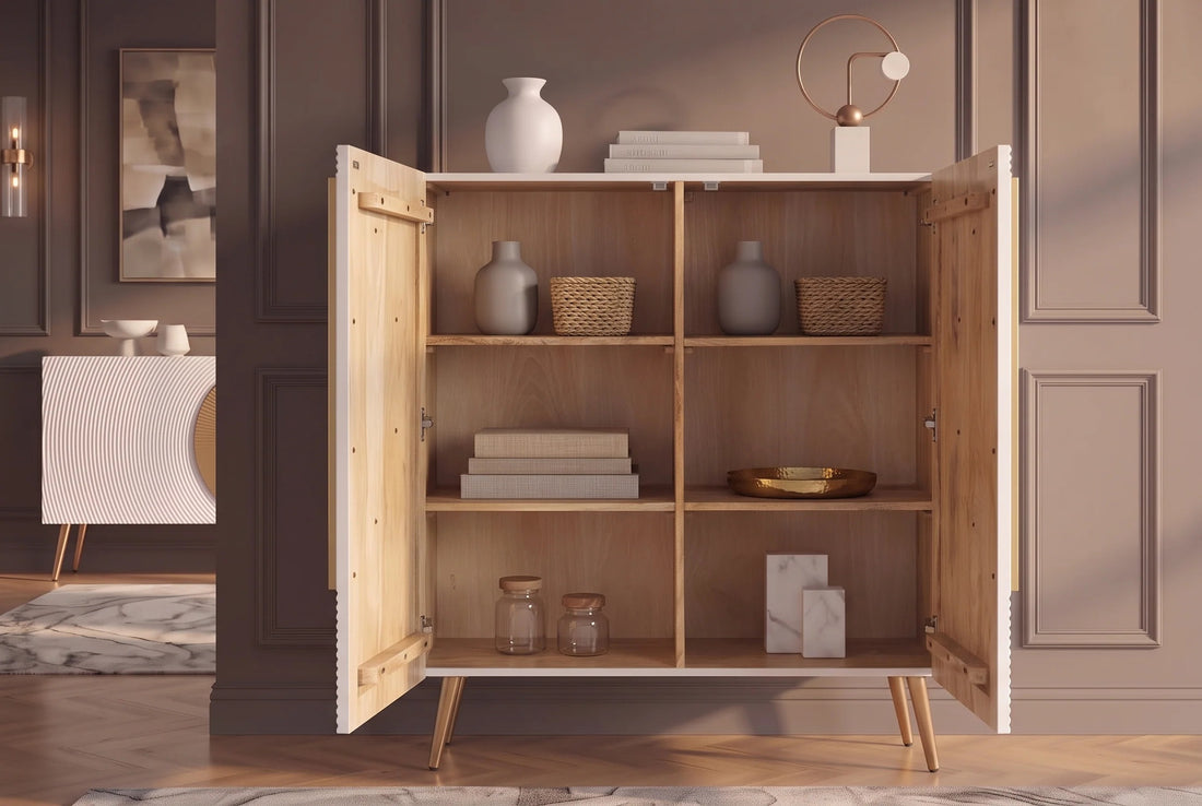 Cabinet Aurum 120cm Mango Wood White