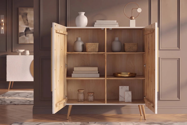 Cabinet Aurum 120cm Mango Wood White