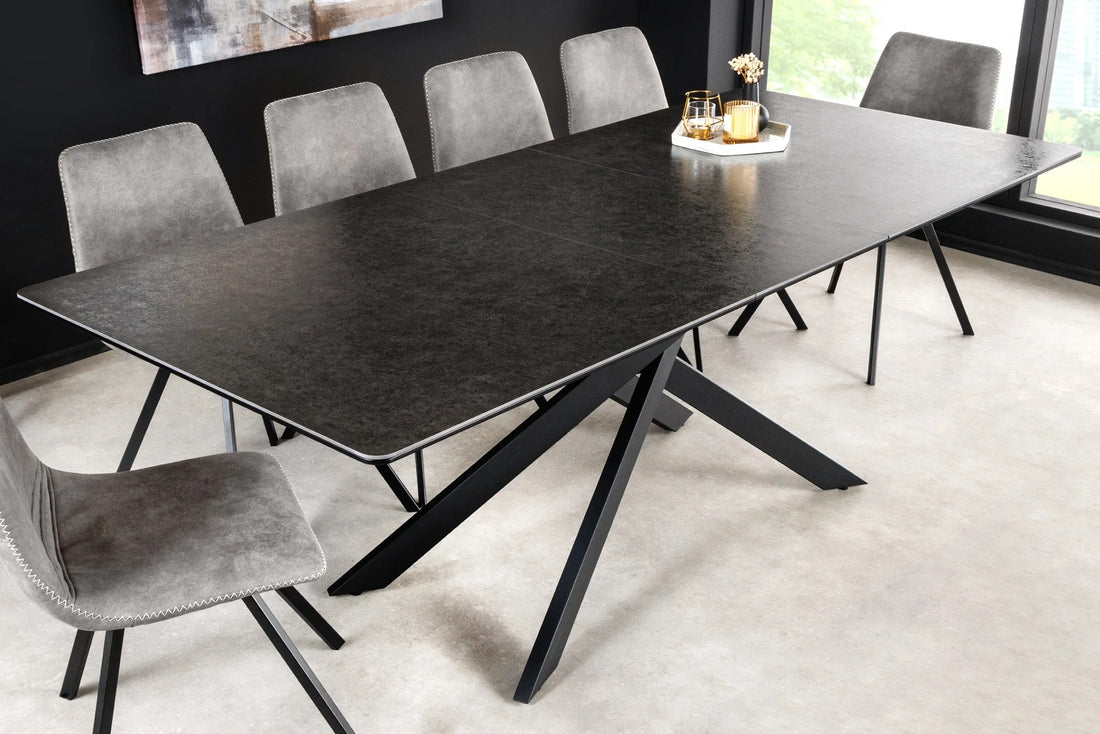 Extendable Dining Table Alpine 160-200cm Ceramic Anthracite