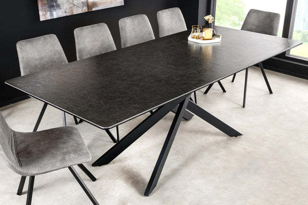 Extendable Dining Table Alpine 160-200cm Ceramic Anthracite