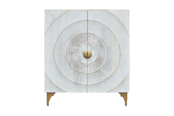 Cabinet Golden Eye 120cm Mango Wood White