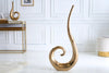 Vase Wave 106cm Metal Gold