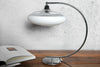 Table Lamp Luna Logo 45cm Metal Silver