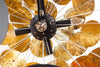 Hanging Lamp Eon 70cm Metal Black Gold