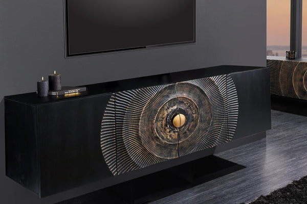 Floating Sideboard Golden Eye 177cm Mango Wood Black