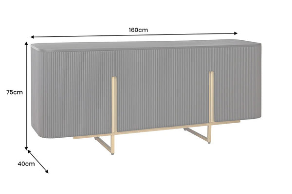 Sideboard Gatsby 160cm Mango Wood Black