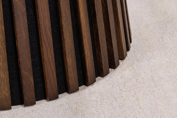 Round Dining Table Yoko 140cm Oak Wood Brown