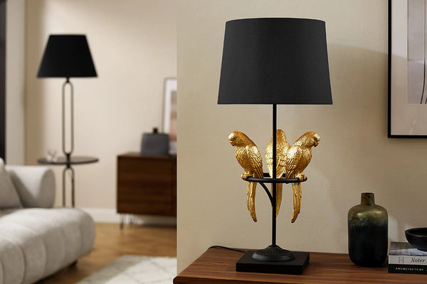 Table Lamp Wildlife 75cm Golden Parrots