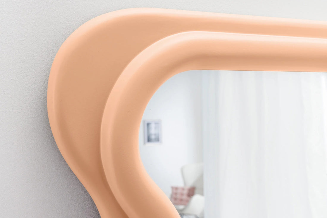 Wall Mirror Curvy 160cm Apricot