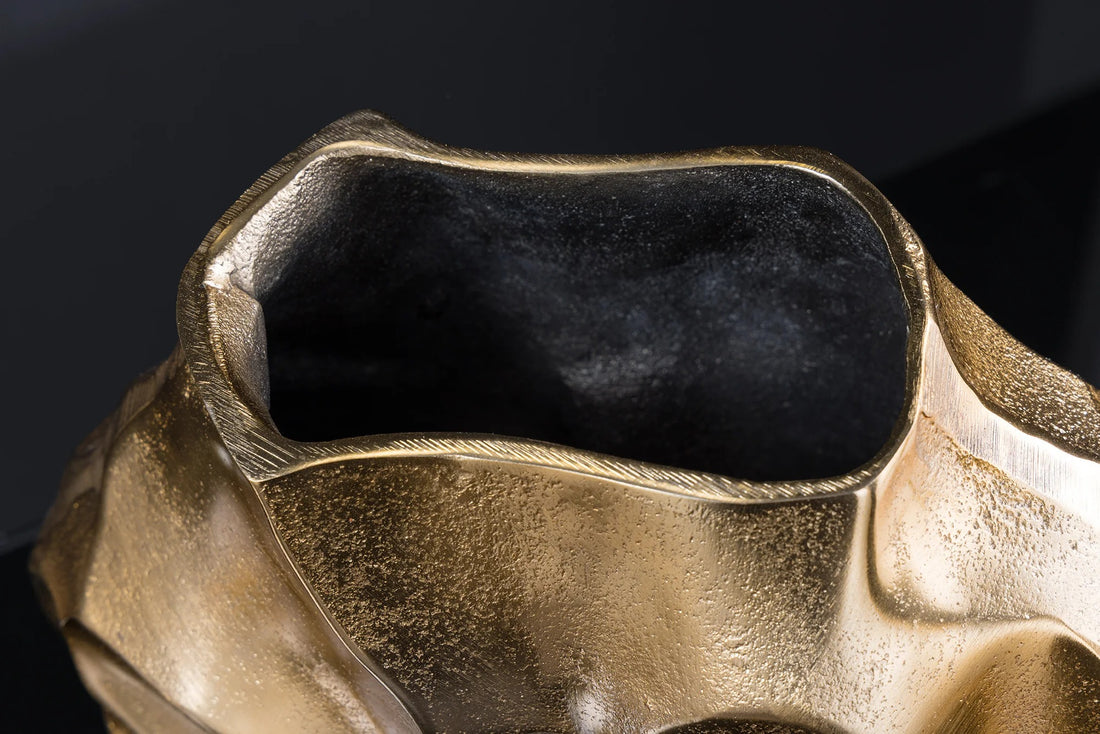 Decorative Vase Flux 25cm Metal Gold