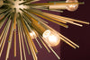 Hanging Lamp Sunlight 50cm Metal Gold