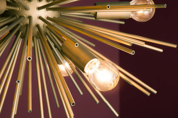 Hanging Lamp Sunlight 50cm Metal Gold