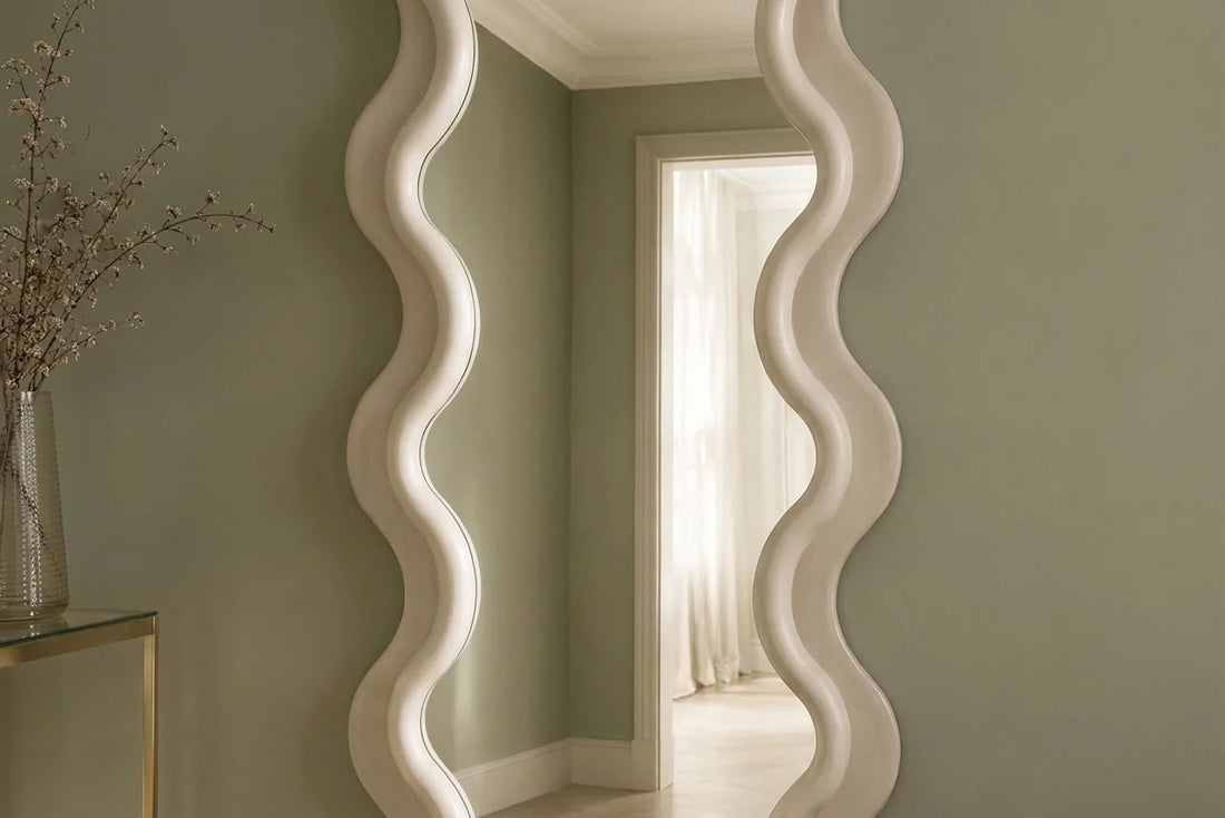 Wall Mirror Curvy 160cm Greige