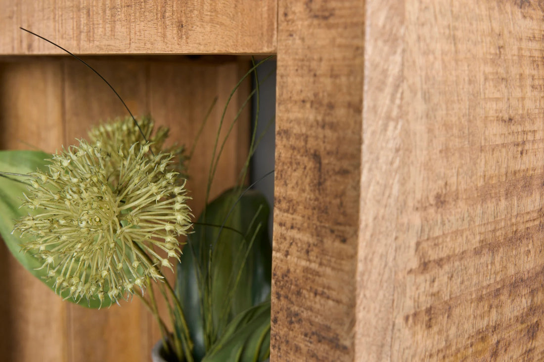 Shelf Rack Blacksmith 176x80cm Mango Wood Natural