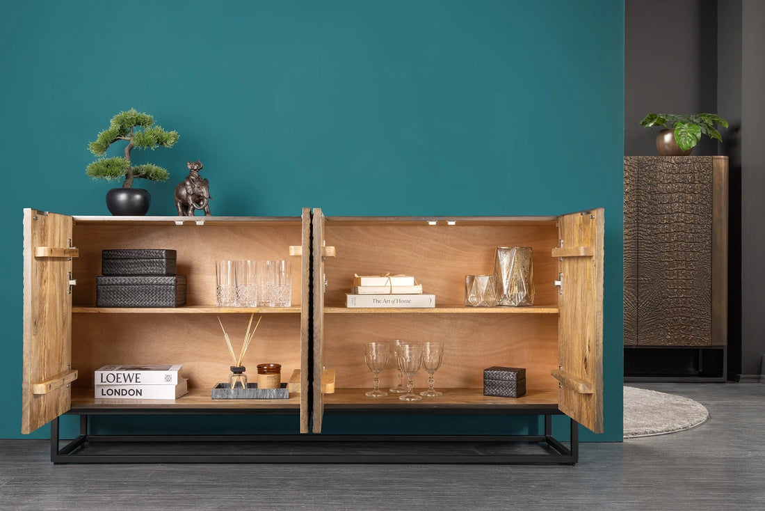 Sideboard Croco 177cm Mango Wood Brown
