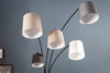 Floor Lamp Levels 205cm Metal Black Grey