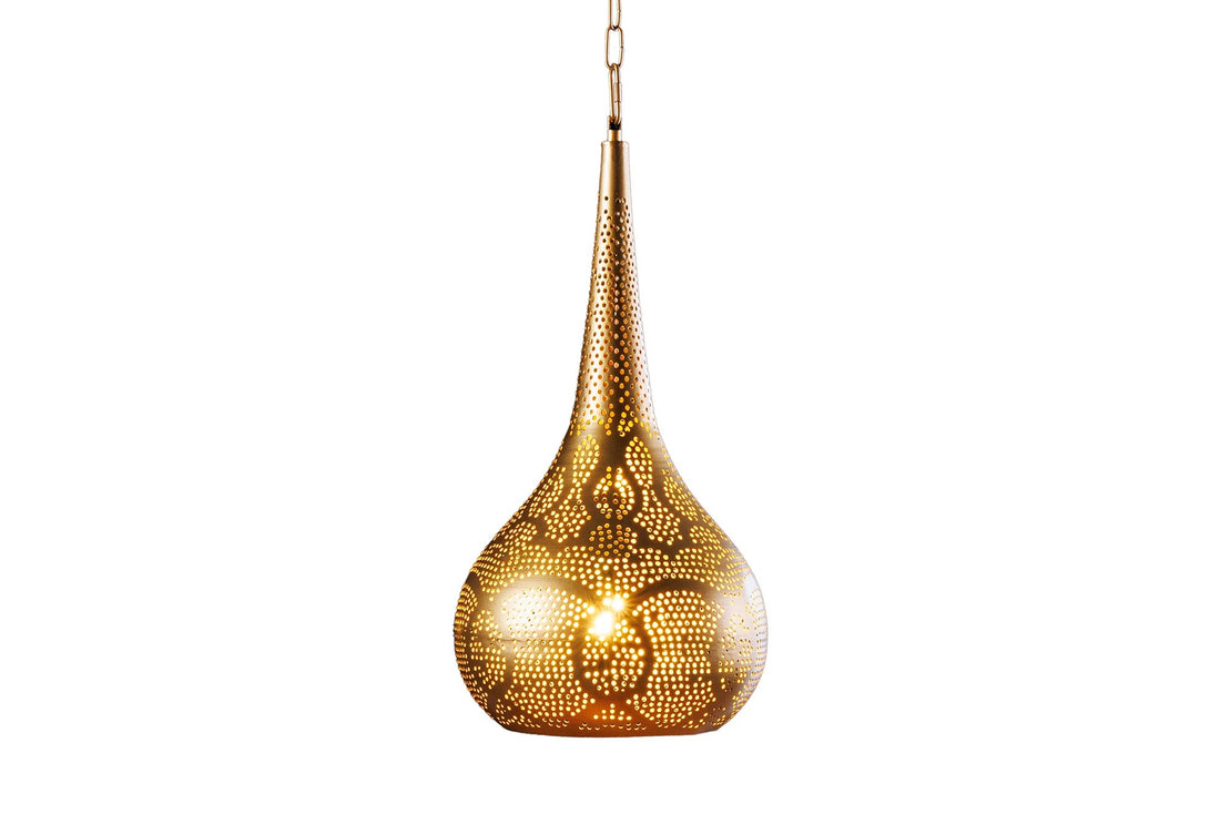 Hanging Lamp Orient Living 49cm Metal Gold