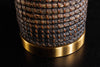 Table Lamp Zea 61cm Seagrass Natural Black Shade