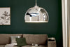 Hanging Lamp Chrome Ball 32cm Metal Silver