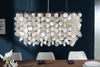 Hanging Lamp Shell Reflections 80cm White
