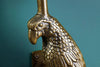 Set Of 2 Coatracks Wildlife Birds 43cm Metal Antique Gold